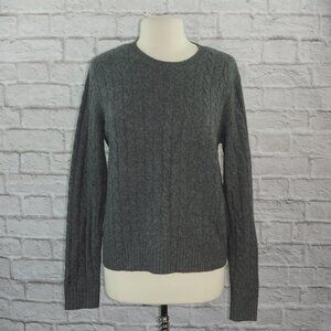 Vintage 90s Cable Knit Cashmere Sweater XL